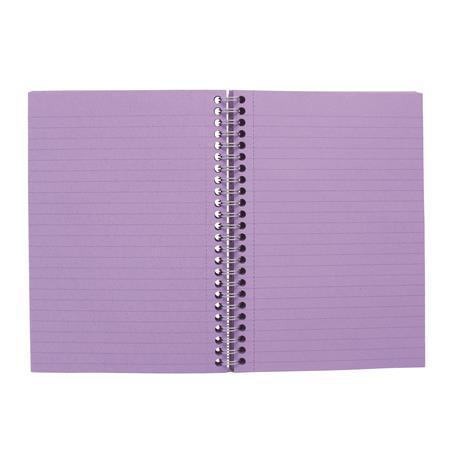 Špirálový zošit, A5, linajkový, 100 listov, PUKKA PAD "Irlen Jotta Lavender" 2