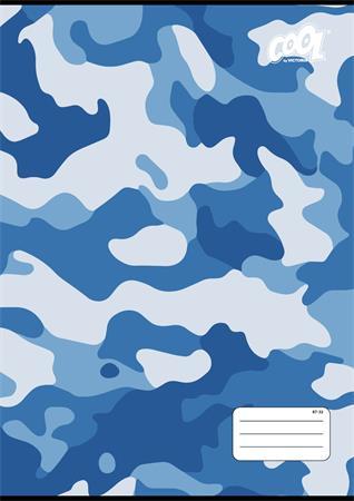 Zošit, A4, štvorčekový, 32 listov, COOL BY VICTORIA "Camouflage", "87-32" 2
