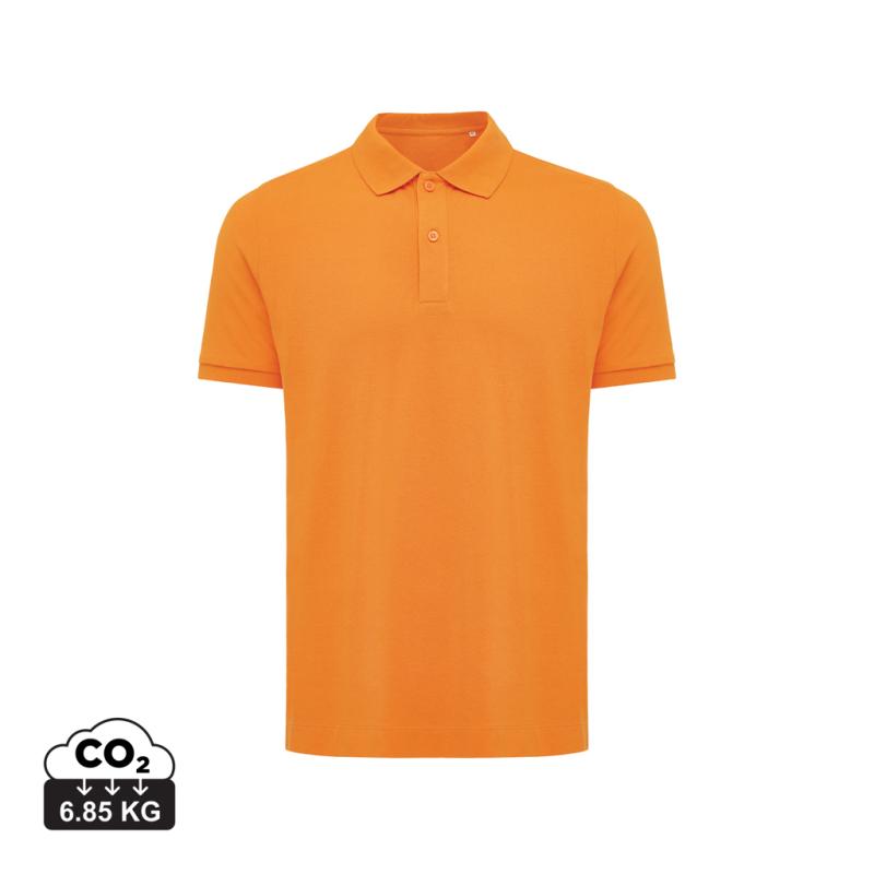 Polo tričko IQONIQ Yosemite z recykl. bavlny oranžová XXXL