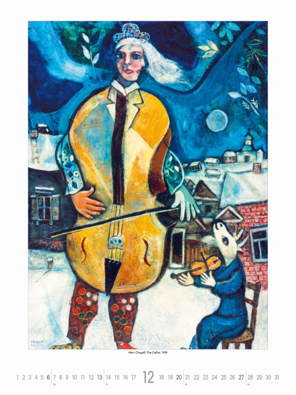 Nástenný kalendár Marc Chagall 2026 12