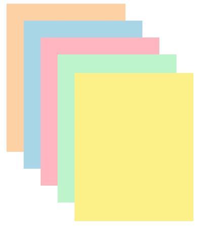 Kancelársky papier, farebný, A4, 80 g, 5x50 listov, XEROX "Symphony", mix pastelových fari 1
