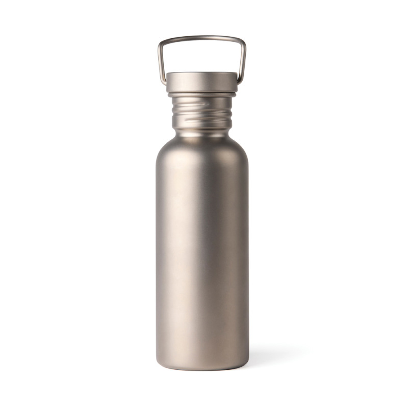 Nordic Drift Trail Ultra Ľahká Titánová Fľaša na vodu 600 ml strieborná 5