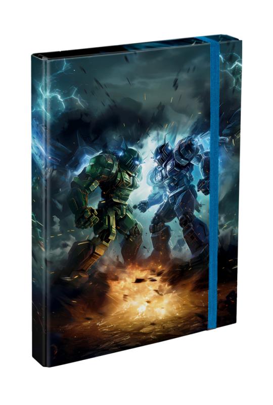 BAAGL 5 SET Ergo Roboti: aktovka, penál, sáček, desky, box 13