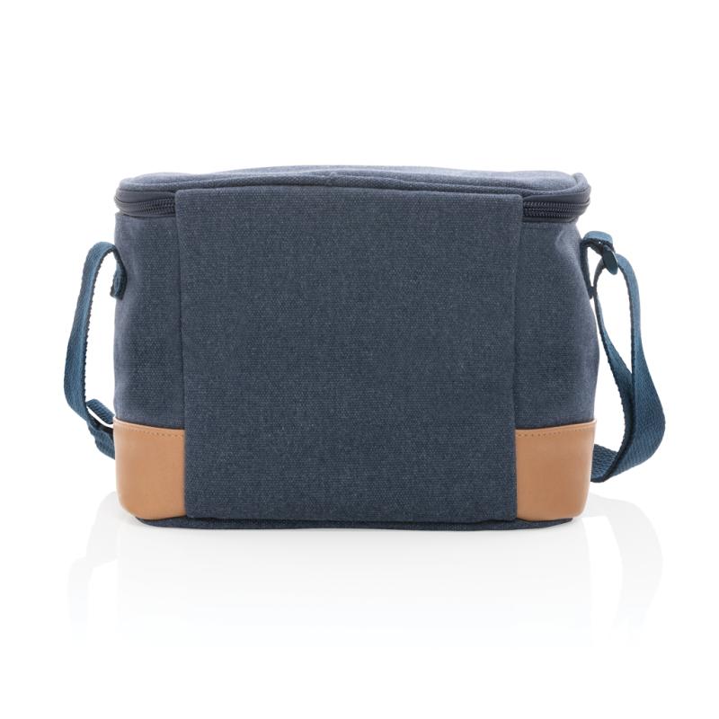 Malá chladiaca taška Impact z 16 oz. recykl. canvas AWARE™ modrá 5