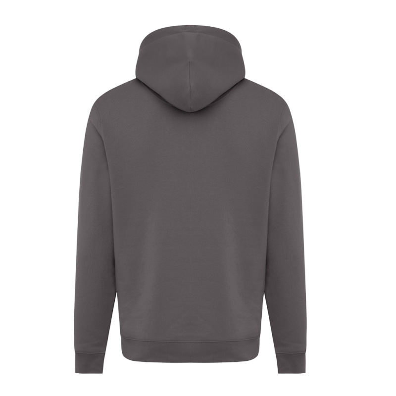 IQONIQ Joshua Unisex mikina s kapucňou z rec. bavlny antracitová XS 3