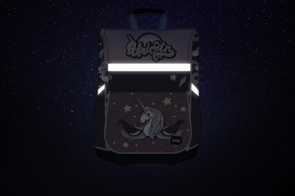 BAAGL SET 7 Zippy Unicorn: aktovka, penál, sáček, desky, box, zástěra, samolepky 6