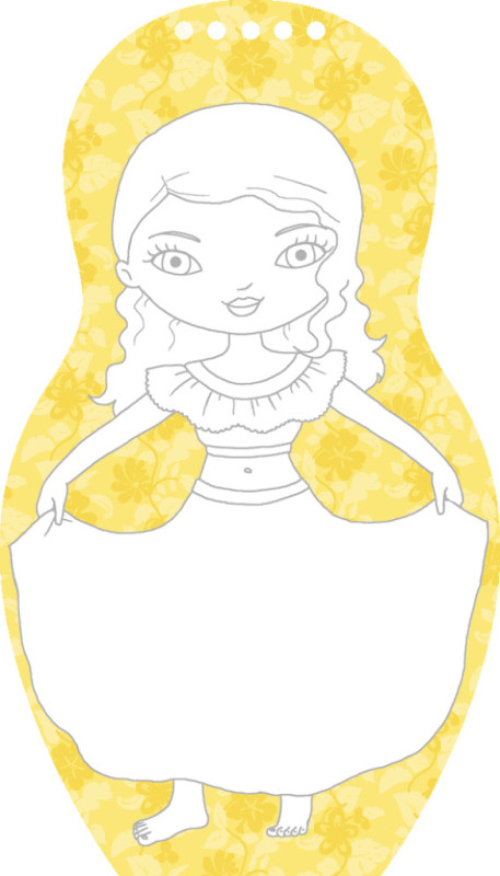 Obliekame brazílske bábiky ISABELA – Maľovanky 1