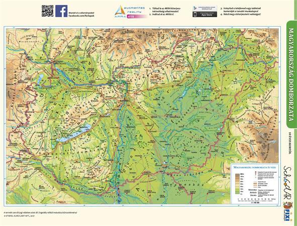 Učebná pomôcka, A4, STIEFEL" Mo. közigazgatása/ Mo. domborzata - Samospráva/Geografická ma 2