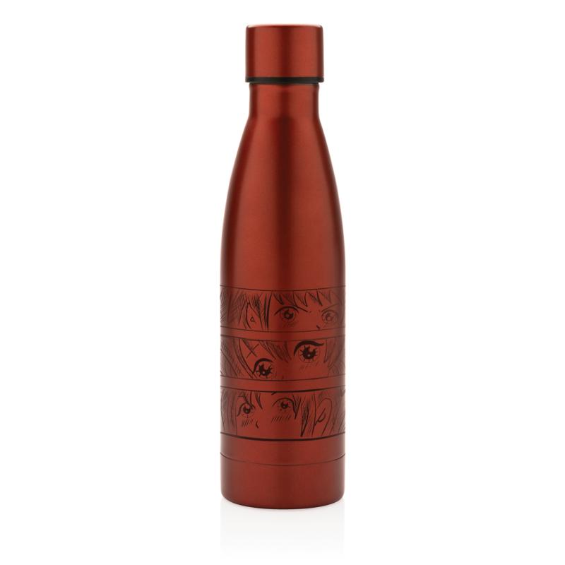 Celofarebná termo fľaša z RCS recyklovanej ocele 500ml červená 6