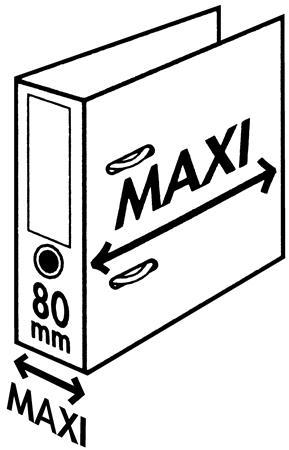 Pákový šanón, 80 mm, A4, PP/PP, s ochranným spodným kovaním, ESSELTE "Standard Plus", Vivi 2