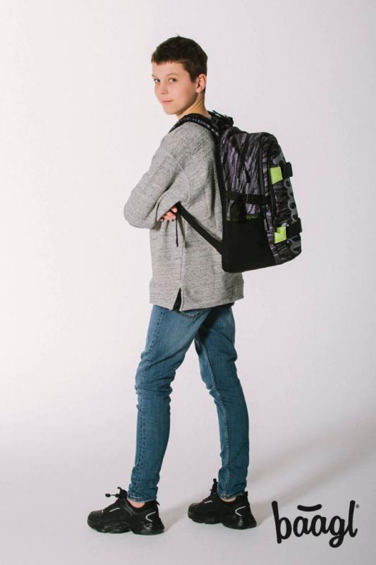 BAAGL  Školský batoh Skate Grey 12