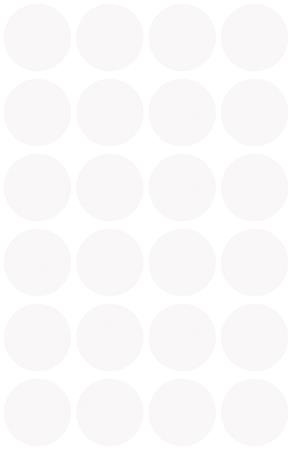 Etikety, okrúhle, priemer: 18 mm, AVERY ZWECKFORM, biele, 96 etikiet/bal 4