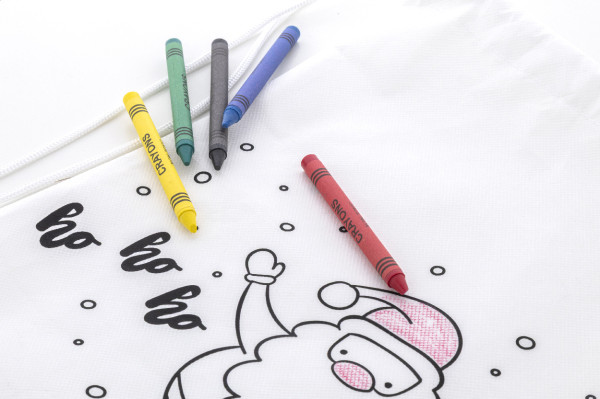 Julfar Bag B vianočný vak na stiahnutie šnúrkou na vyfarbenie 4