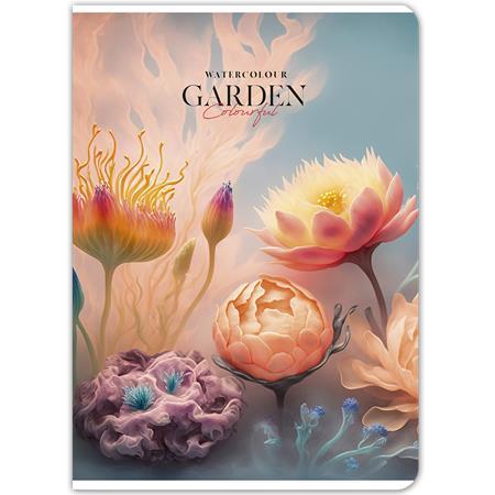 Zošit, A4, štvorčekový, 80 listov, SHKOLYARYK "Garden", mix 2