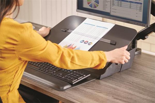 Podložka na písanie / držiak na dokumenty, FELLOWES "Hana™", čierna 3