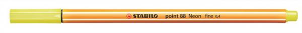 Liner, 0,4 mm, STABILO "Point 88", neónový žltý 1