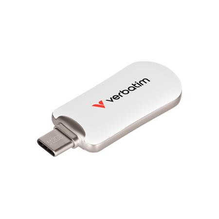 USB kľúč, 512GB, USB-C 3.2 Gen1, VERBATIM "Plectra", biely 2