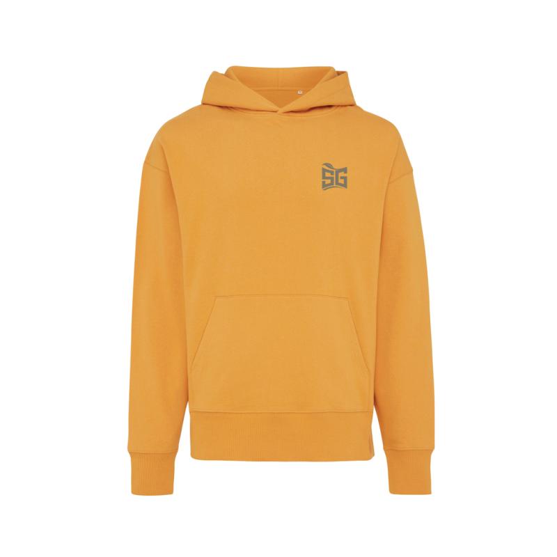 Mikina s kapucňou IQONIQ Yoho relaxed fit z recykl. bavlny sundial orange XS 3