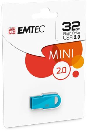 USB kľúč, 32GB, USB 2.0, EMTEC "D250 Mini", modrá 2