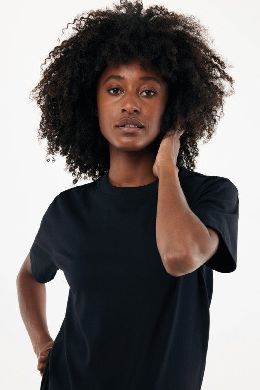 IQONIQ Nikko tričko z hrubej recyklovanej bavlny čierna M 8