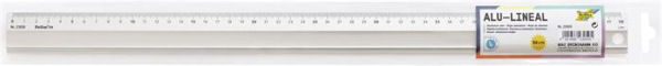 Pravítko, hliníkové, protišmykové, 50 cm, FOLIA 1