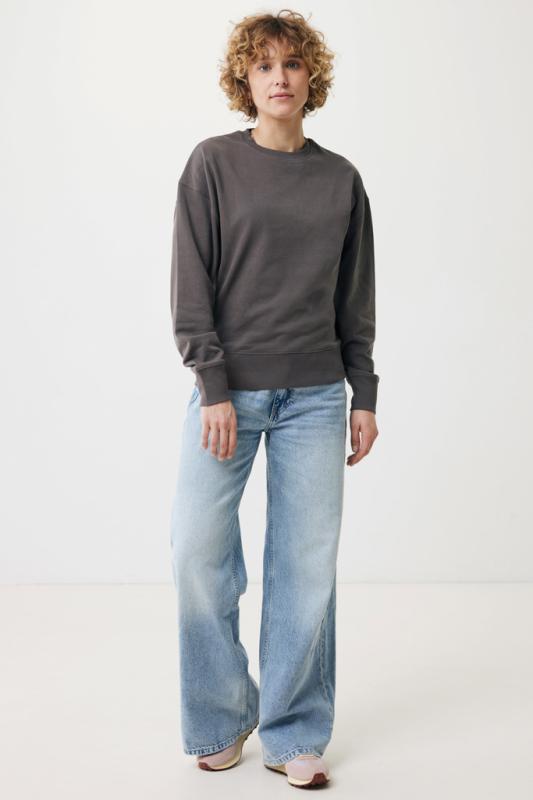 Mikina IQONIQ Kruger relaxed fit z recykl. bavlny antracitová XXS 11