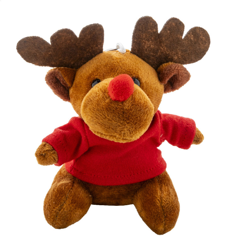 Julren plyšový vianočný prívesok na kľúče so sobom 2