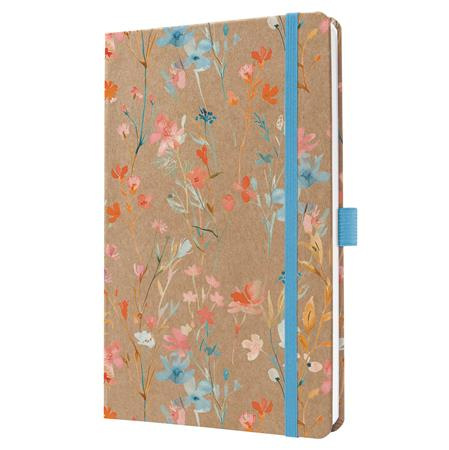 Diár, A5, týždenný, 2027, tvrdá obálka, SIGEL "Jolie",Blue Floral Serenity 1