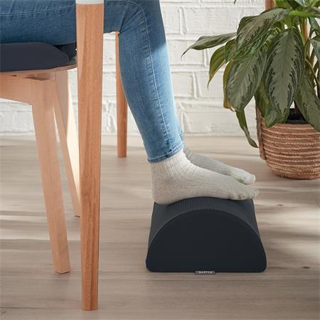 Opierka pod nohy, LEITZ "Ergo Cosy", zamatová sivá 5