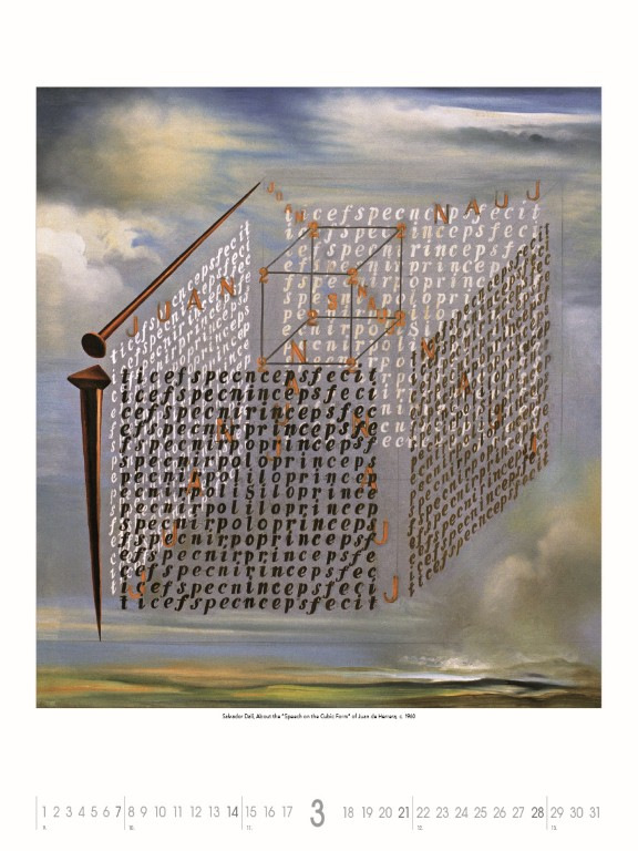 Nástenný kalendár Salvador Dalí 2027 4