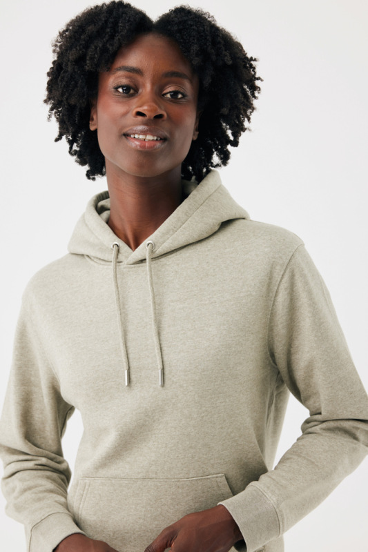 IQONIQ Joshua Unisex mikina s kapucňou z rec. bavlny light heather green M 9