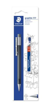 Mikroceruzka a grafitová tuha, 0,5 mm, STAEDTLER "Graphite 777",  mix farieb 3