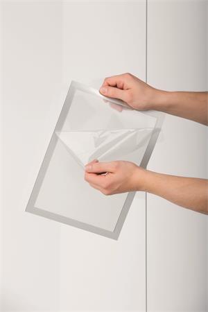 Informačný panel, A4, so statickým priľnutím, DURABLE "DURAFRAME® SUN", strieborná 2
