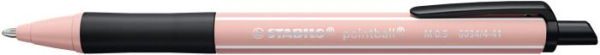Guľôčkové pero, 0,5 mm, stláčací mechanizmus, farba tela: blush, STABILO "Pointball Wildfl