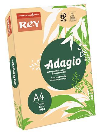 Kopírovací papier, farebný, A4, 80 g, REY "Adagio", pastelová lososová 1