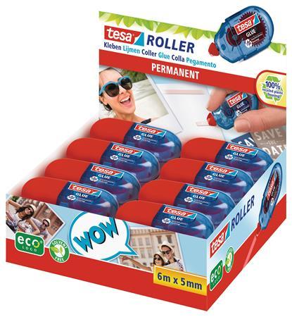 Lepiaci roller, mini, jednorazový,  5 mm x 6 m, TESA "ecologo®" 4