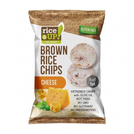 Ryžové chipsy, 60 g, RICE UP, so syrom 1