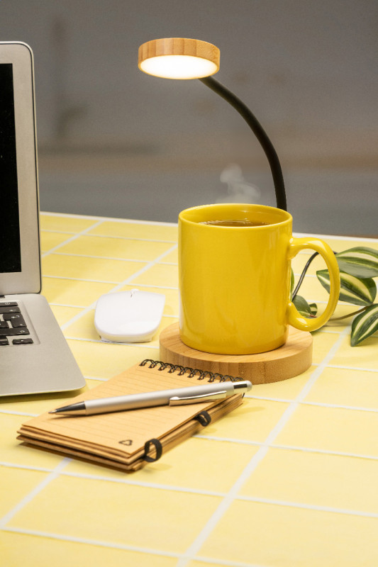 SipLight stolná lampa s ohrievačom hrnčekov 8