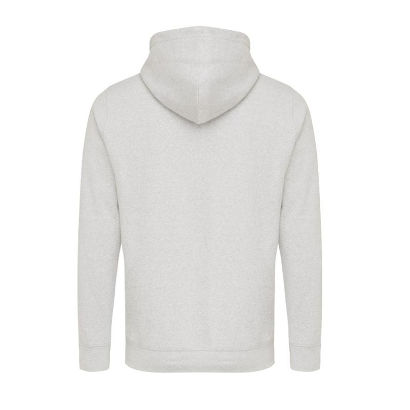 Ľahká mikina s kapucňou IQONIQ Rila z recykl. bavlny light heather grey XS 2