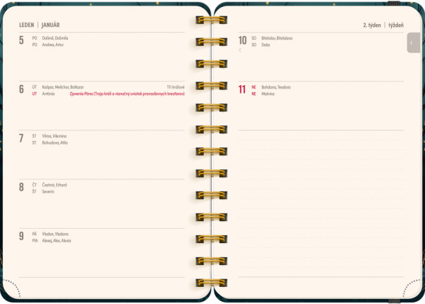 NOTIQUE Špirálový 18-mesačný diár Petito – Líška 2025/2026, 13 x 18 cm 1