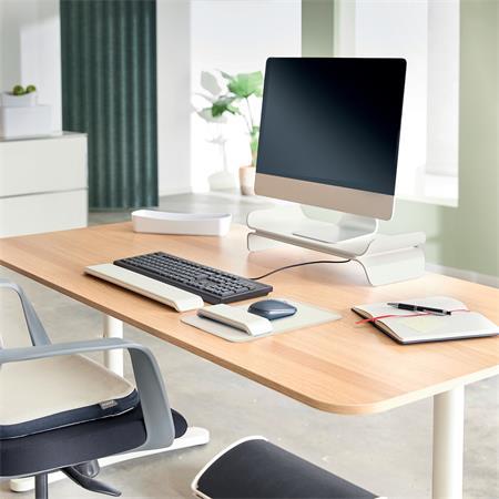 Podložka na sedenie, ergonomická, s látkovým poťahom, LEITZ "Ergo", svetlosivá 5
