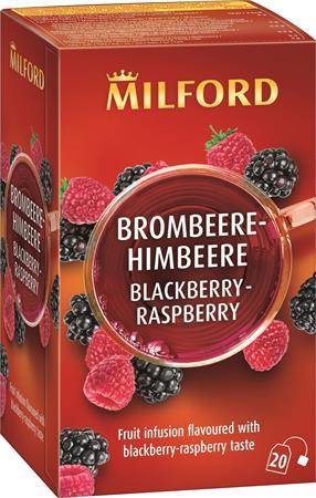 Ovocný čaj, 20x2,5 g, MILFORD "Blackberry-raspberry", černica-malina 1