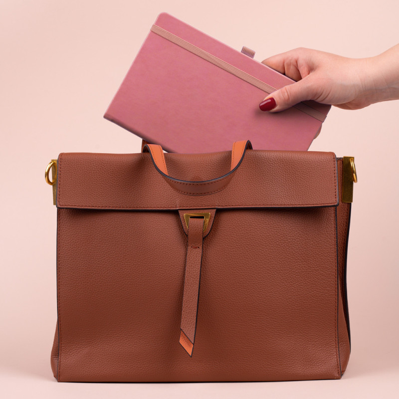 NOTIQUE Pracovný notes Ružový, linajkovaný, 13 x 21 cm 7