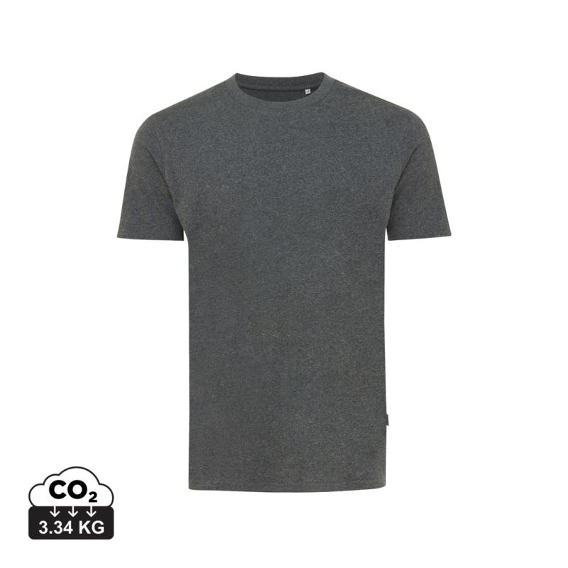 Nefarbené tričko IQONIQ Manuel z recykl. bavlny heather anthracite XL