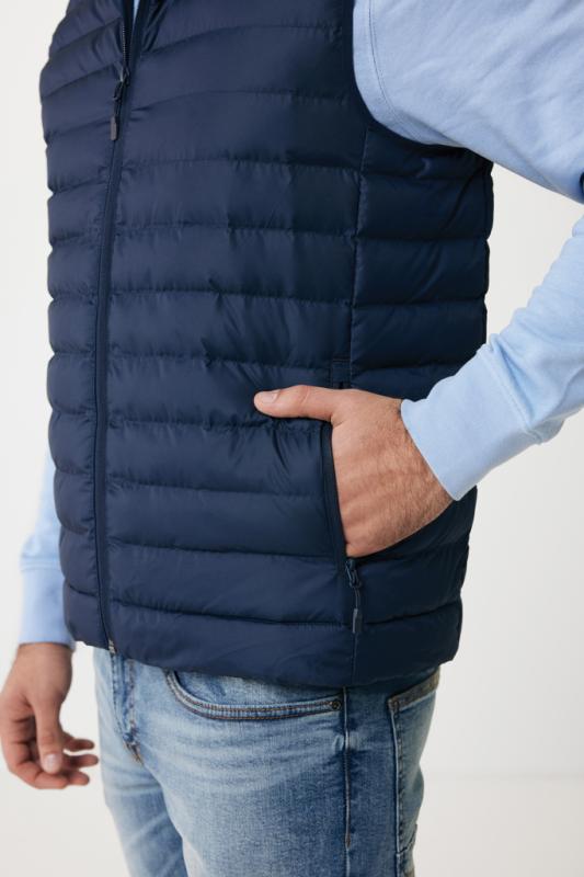 Pánska vesta IQONIQ Meru z recykl. polyesteru námornícka modrá XXXL 14