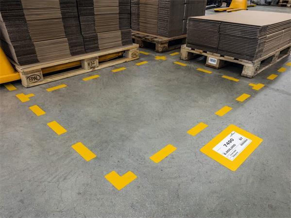 Okno na značenie podlajy, žltá, A5, odnímateľné, DURABLE