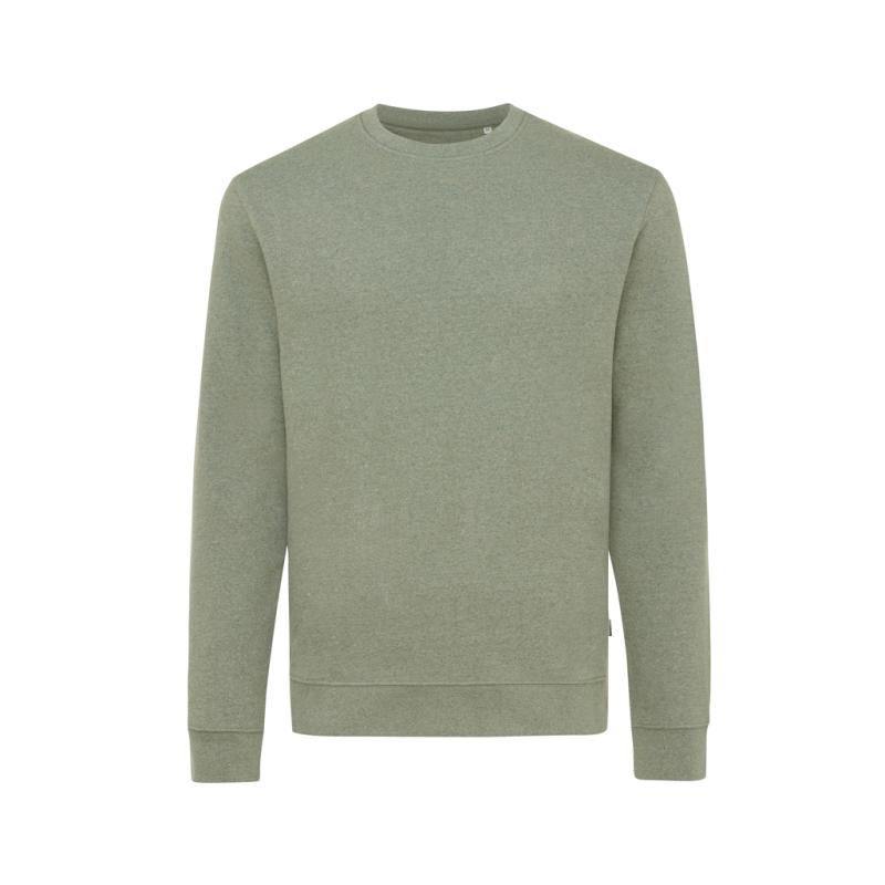 Nefarbená mikina IQONIQ Denali z recykl. bavlny heather green XL 1