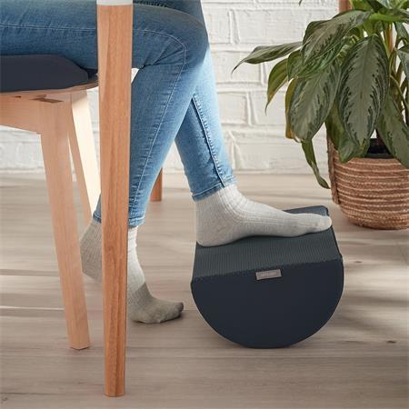 Opierka pod nohy, LEITZ "Ergo Cosy", zamatová sivá 4