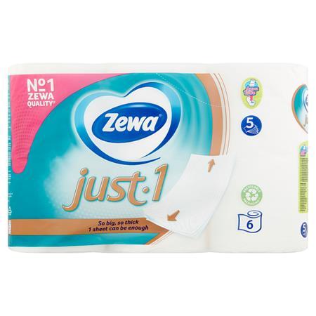 Toaletný papier, 5 vrstvový, malý kotúč, 6 kotúčov, ZEWA "Just1" 1