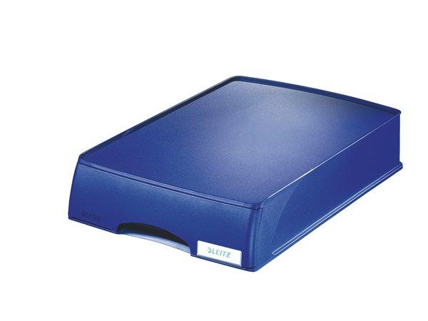 Box na dokumenty, plastový, 1 zásuvkový, LEITZ "Plus", modrý 1